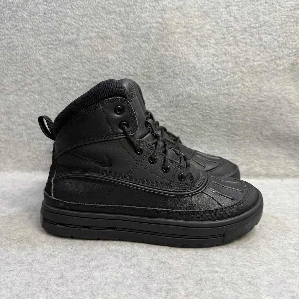 Nike ACG Boots Kids Size 5Y Woodside 2 High GS Black Winter Snow Shoe 524872-004